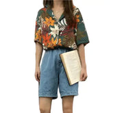 Vintage Floral Print Shirt